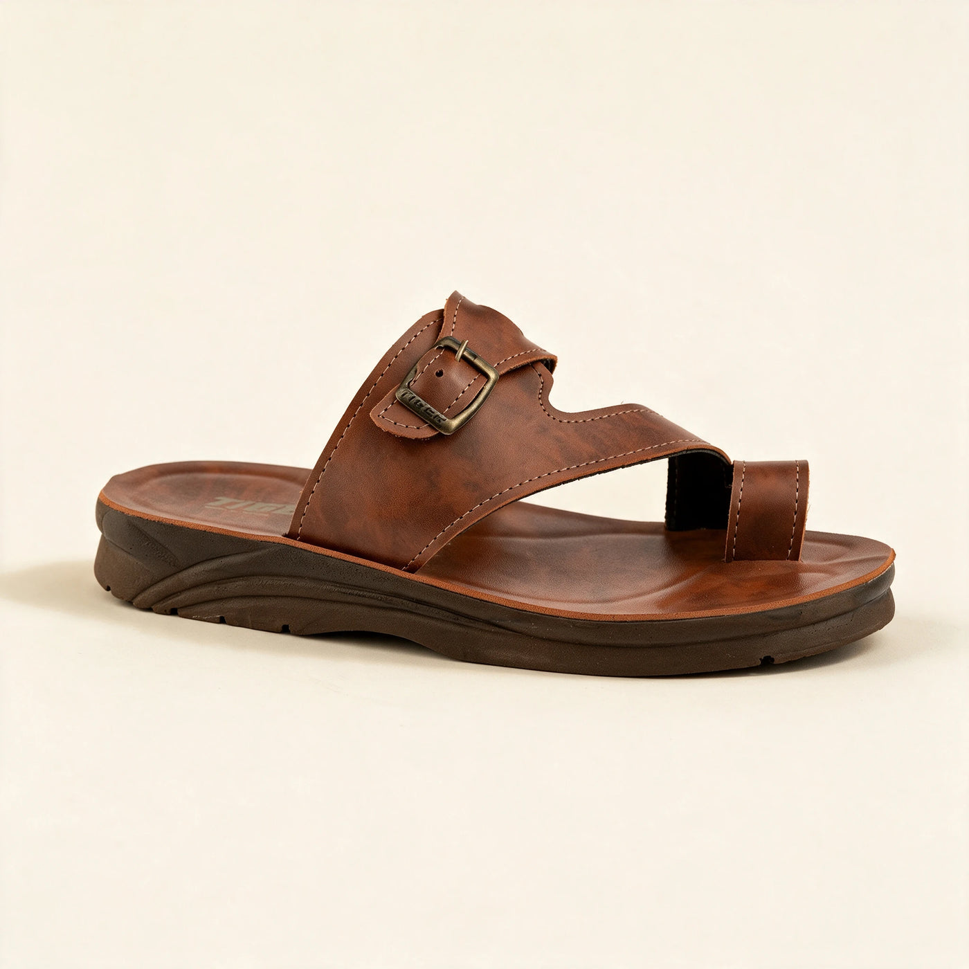4802 — Men's toe-post sandal, Brown