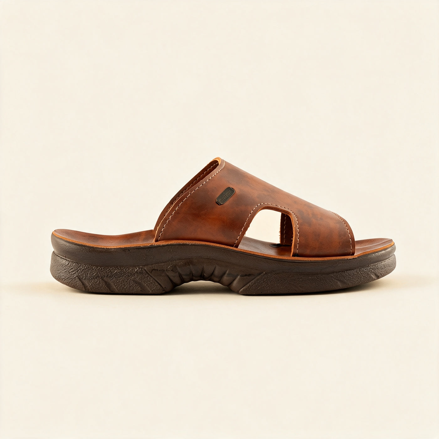 5512 Italian — Men's single-band slide, Brown – view 2