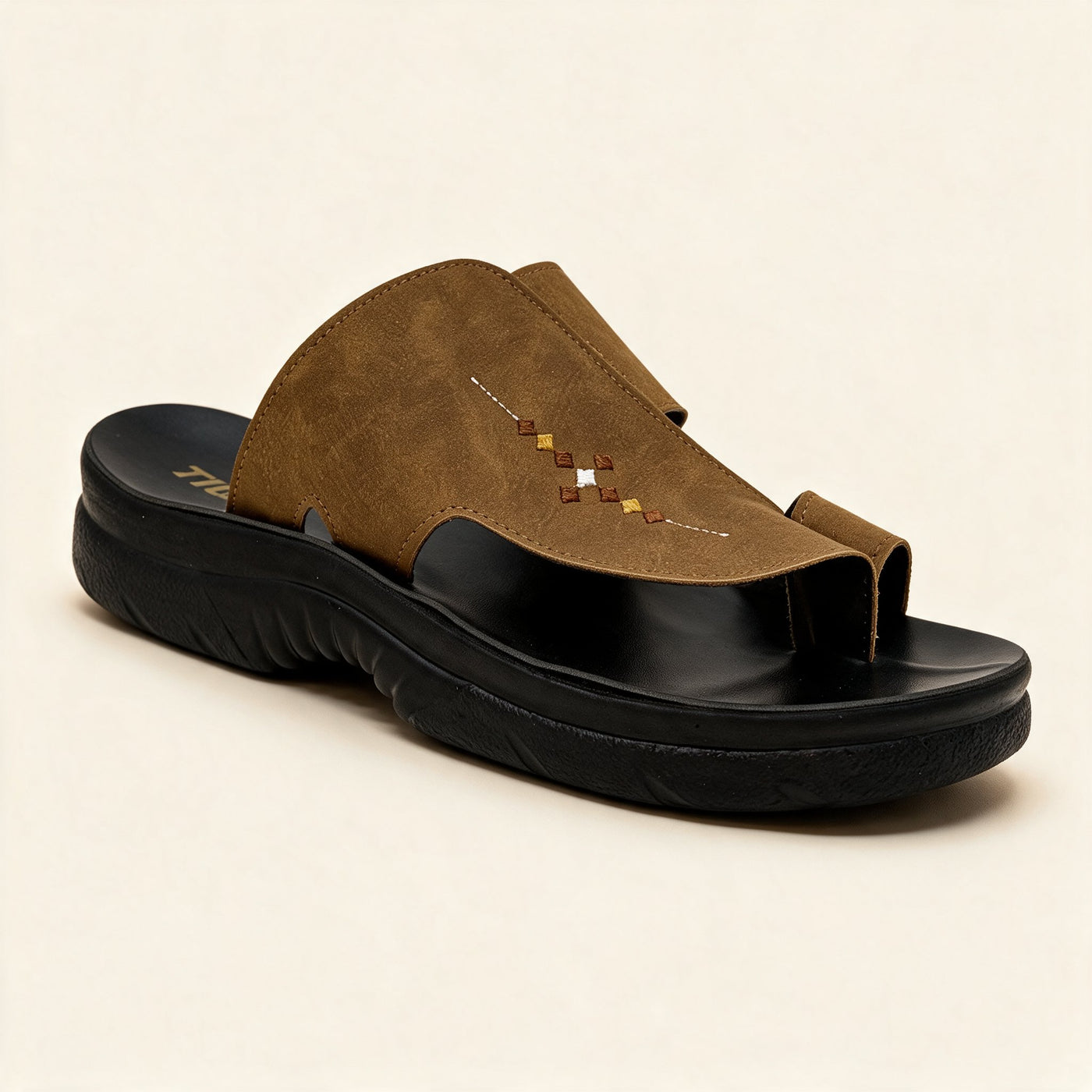 5513 Tatreez — Men's sport slide, Camel