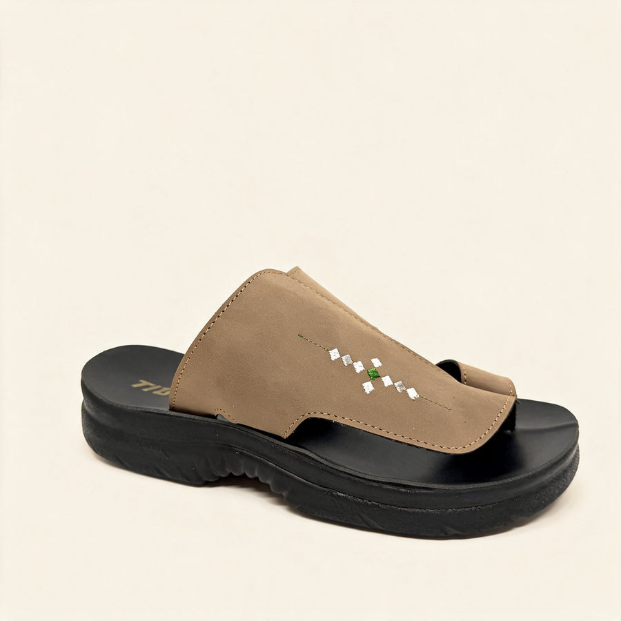 5513 Tatreez — Men's sport slide, Latte