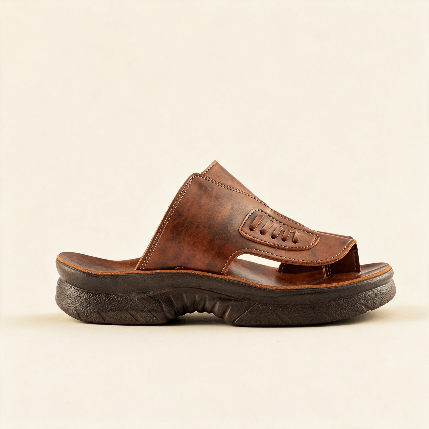 5513 — Men's sport slide, Brown – view 2