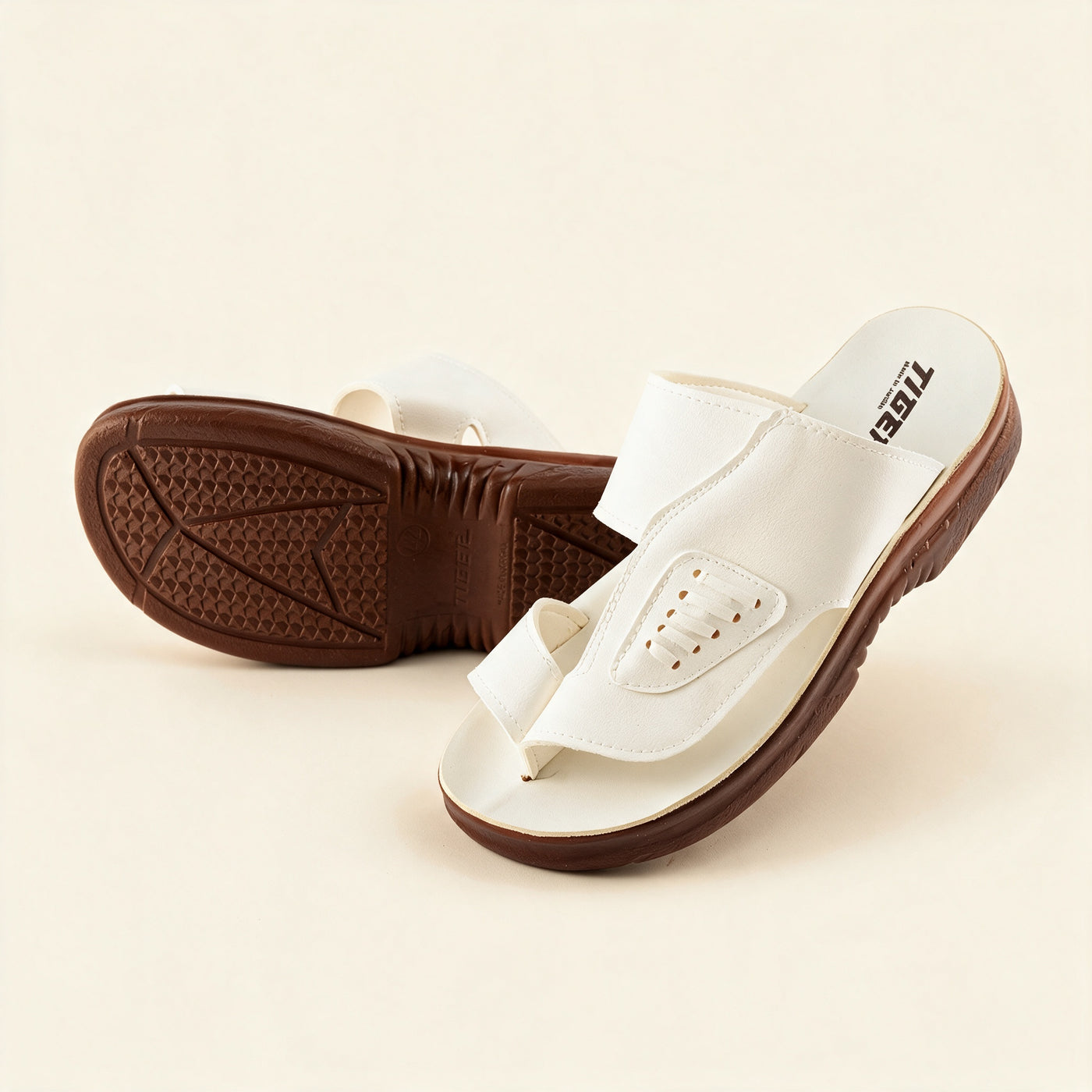 5513 — Men's sport slide, White