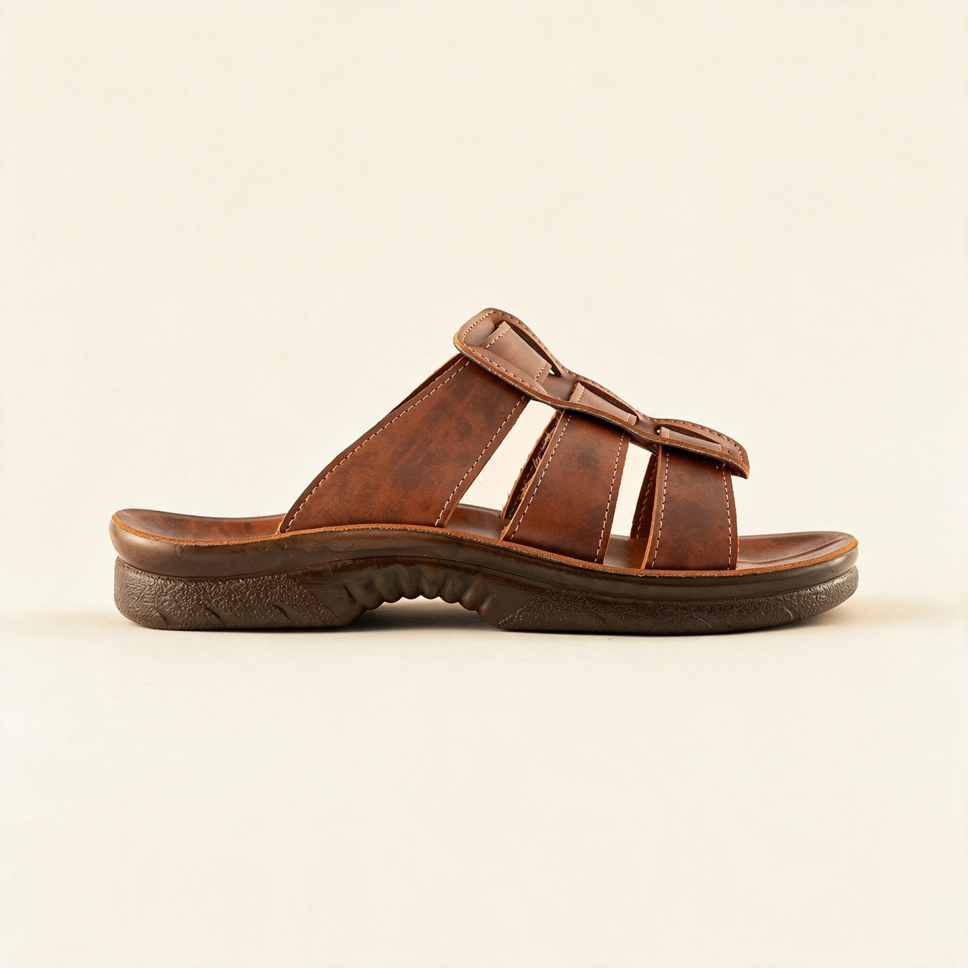 5516 — Men's Loop slide, Brown – view 2