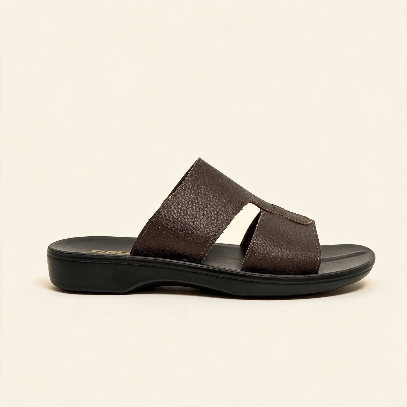 9103 — Men's Yoke slide, Chocolate