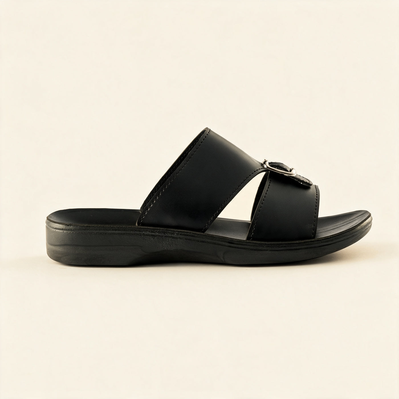 8101 Italian — Men's buckle slide, Black – view 3