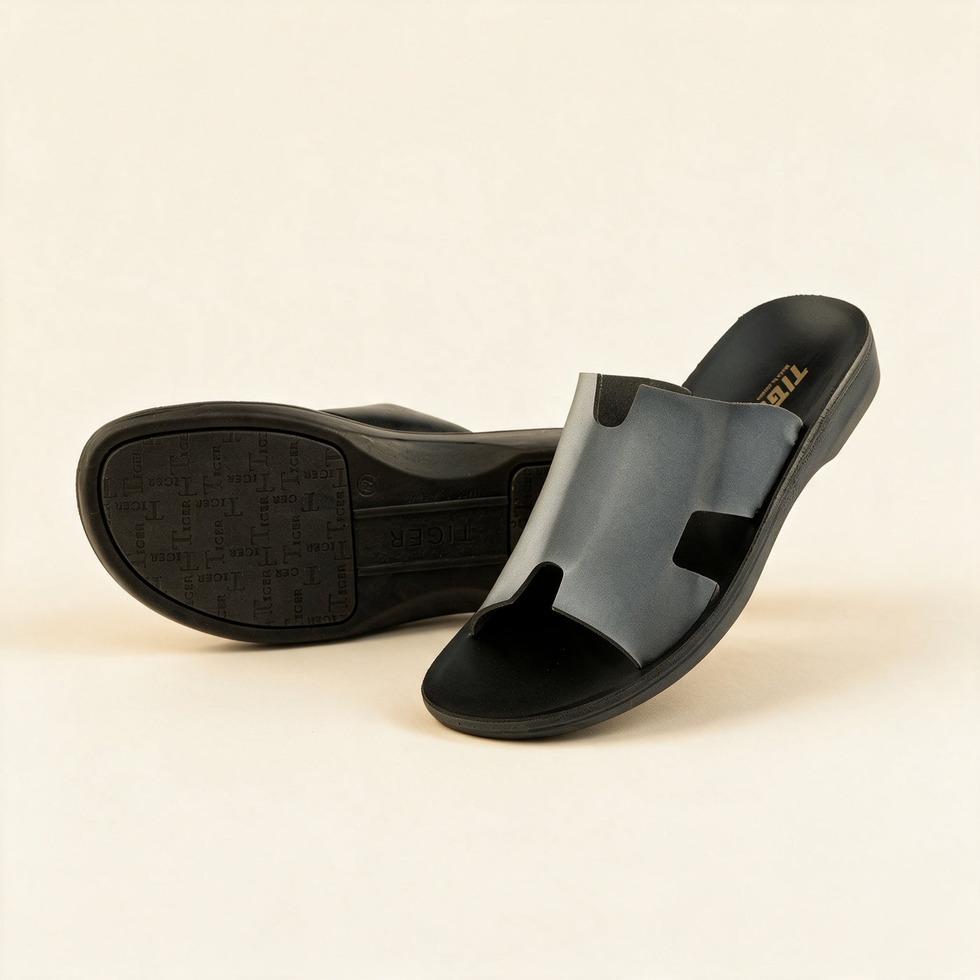 8102 Italian — Men's H-strap slide, Petroli
