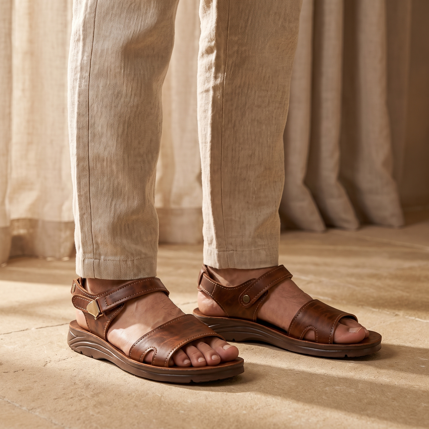 4850 — Sport sandal, Brown – view 3