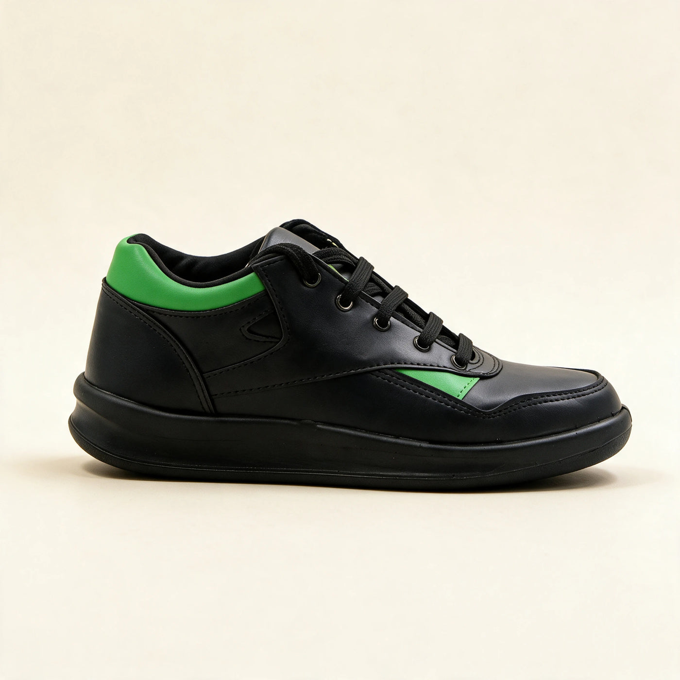 1007 — Court sneaker, Black / Green