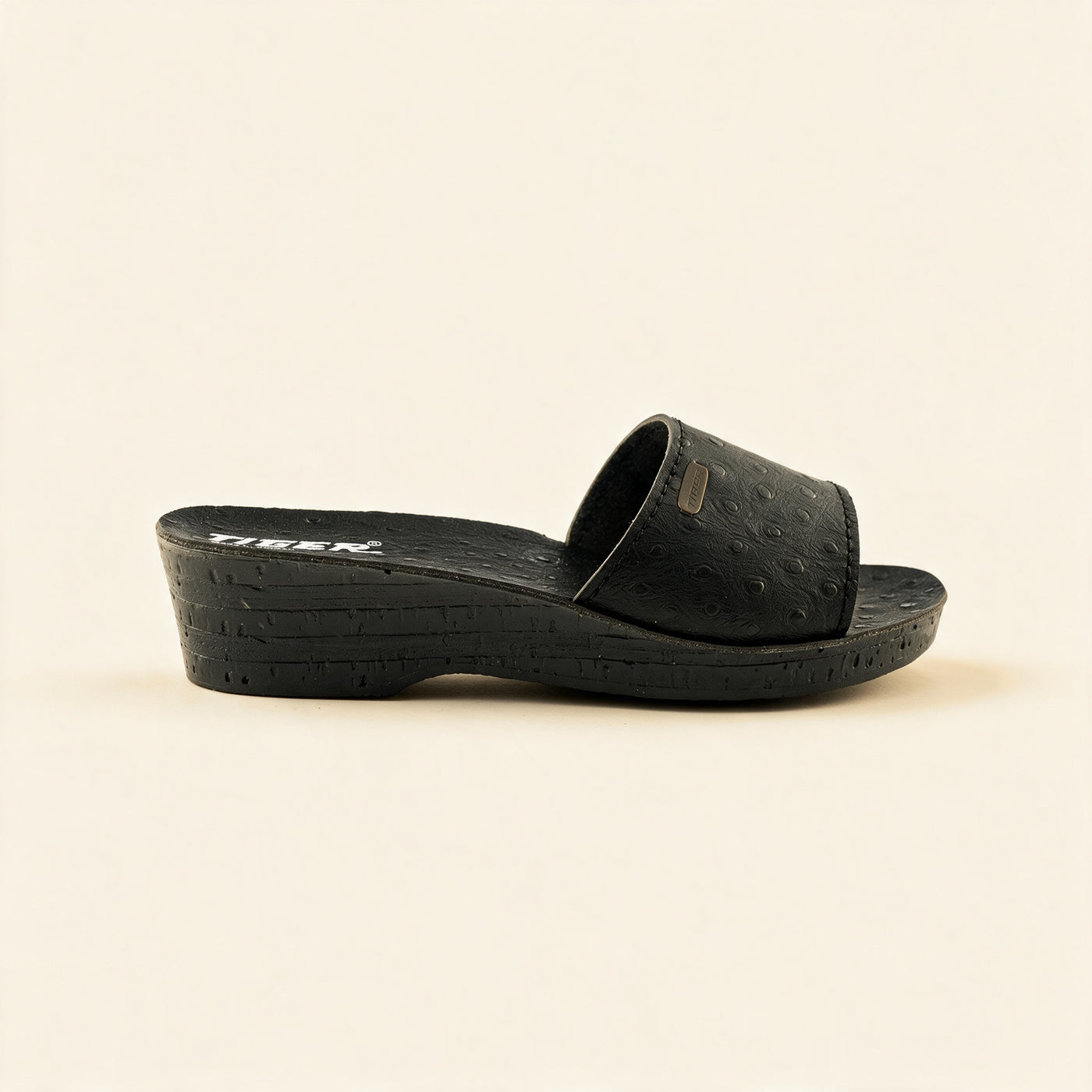 3000 — Ladies' wedge slide, Black &ndash; view 3