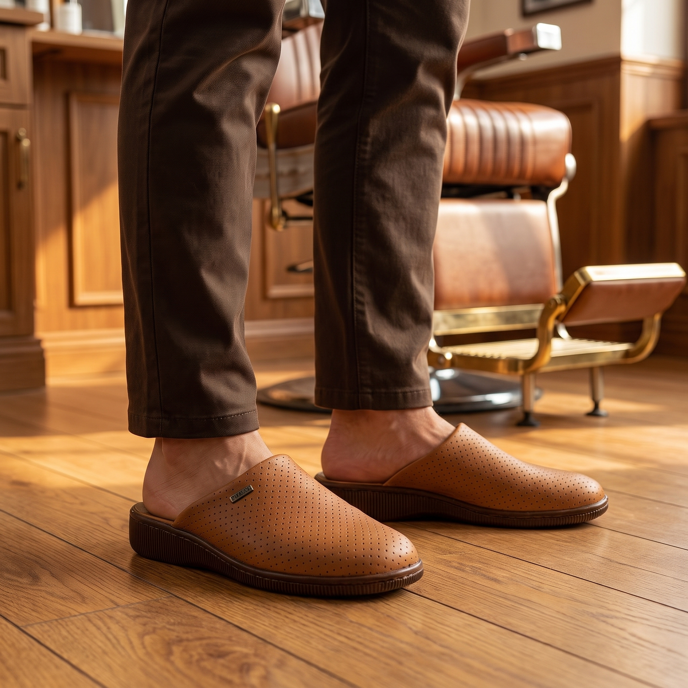 4212 — Men's closed-toe mule, Camel &ndash; view 5