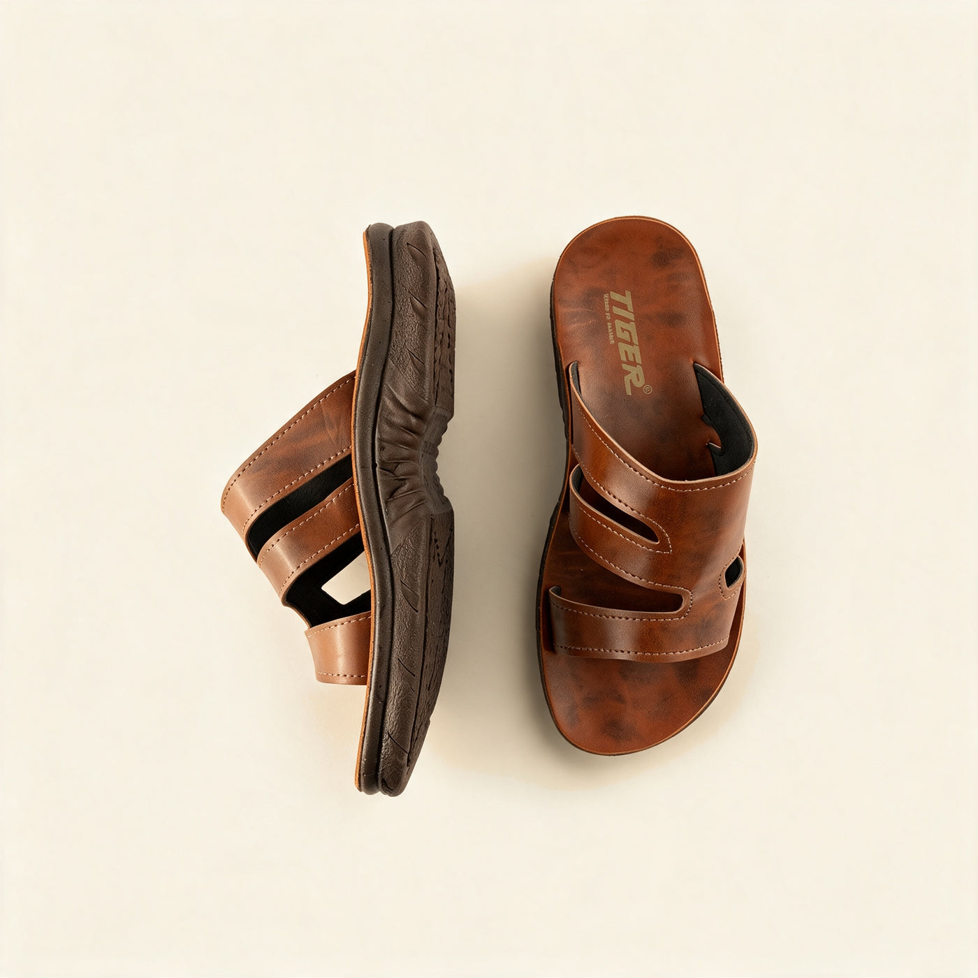 5506 — Kids' band slide, Brown