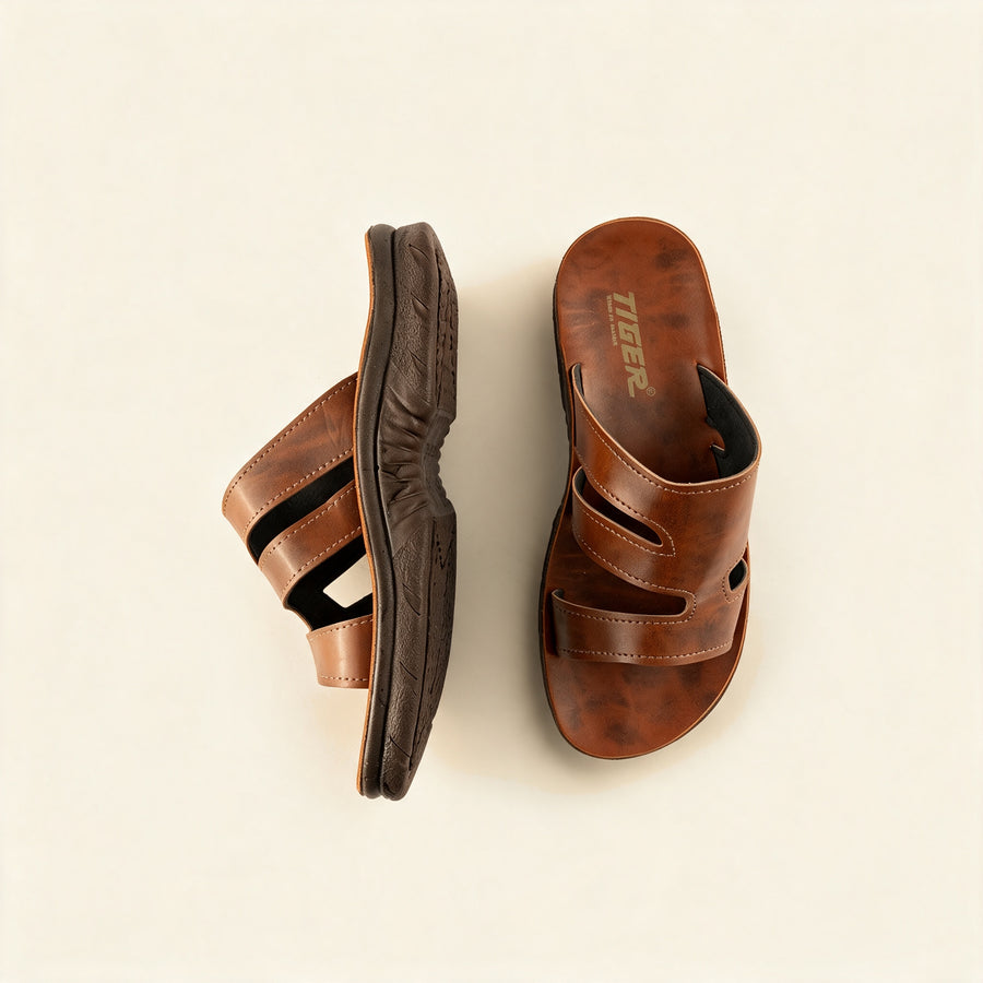 5506 — Kids' band slide, Brown