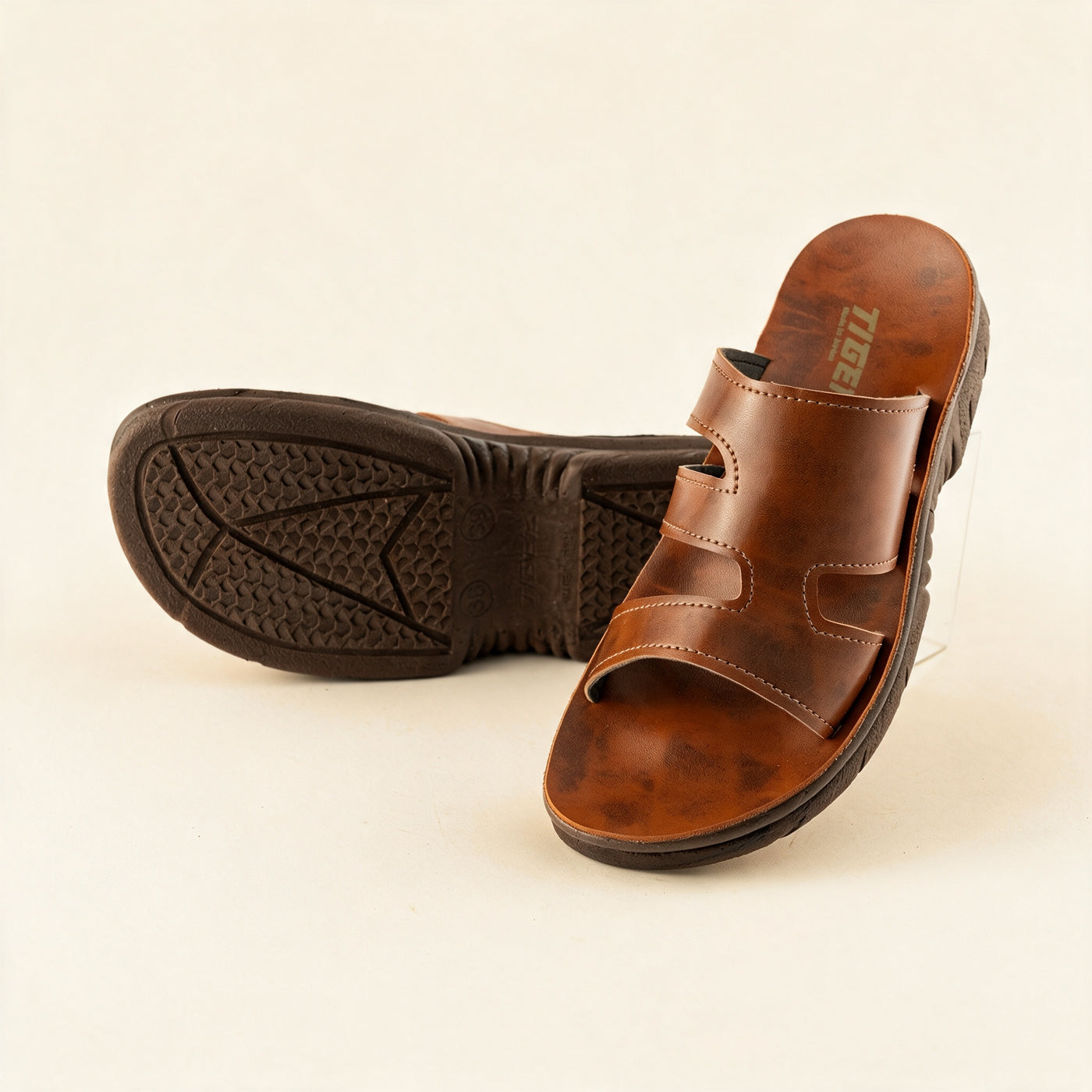 5506 — Kids' band slide, Brown &ndash; view 2