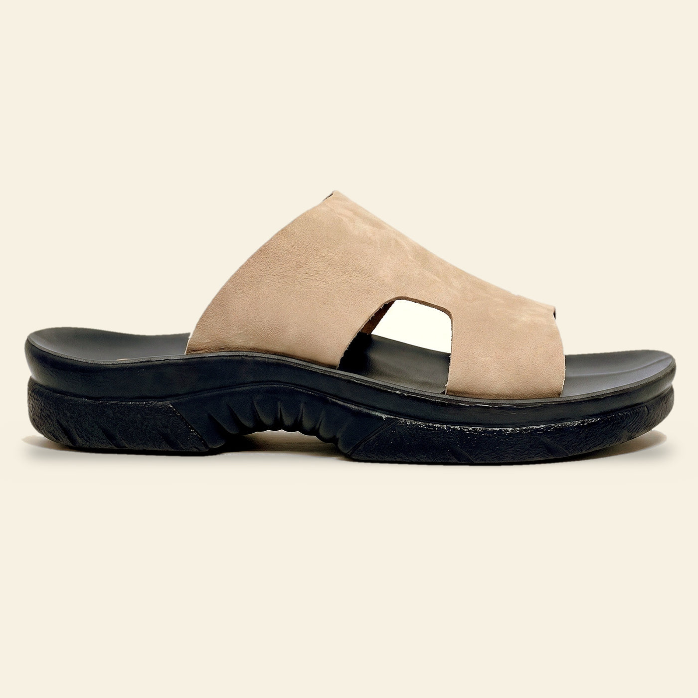 5512 NBK — Men's single-band slide, Latte