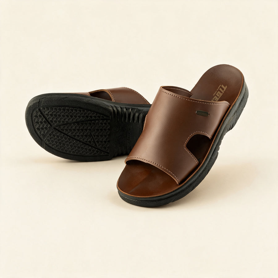 5512 Italian — Men's single-band slide, Chocolate