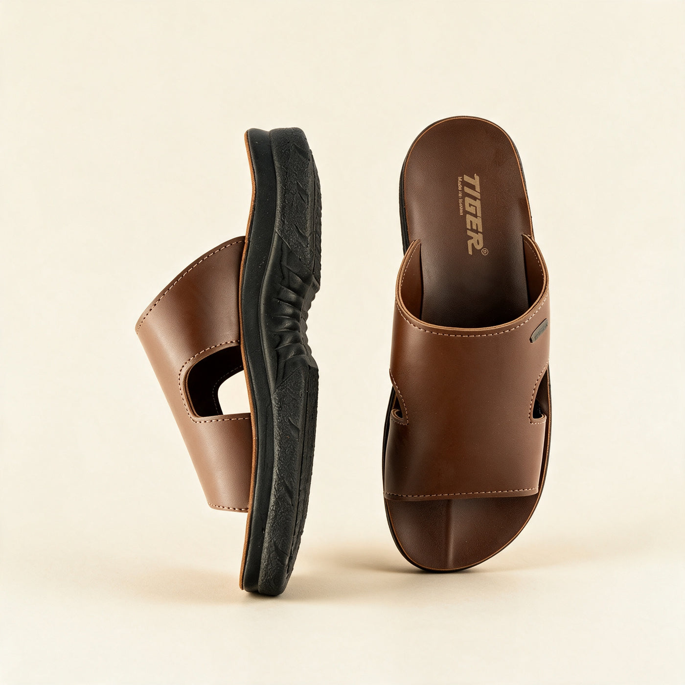 5512 Italian — Men's single-band slide, Chocolate &ndash; view 3