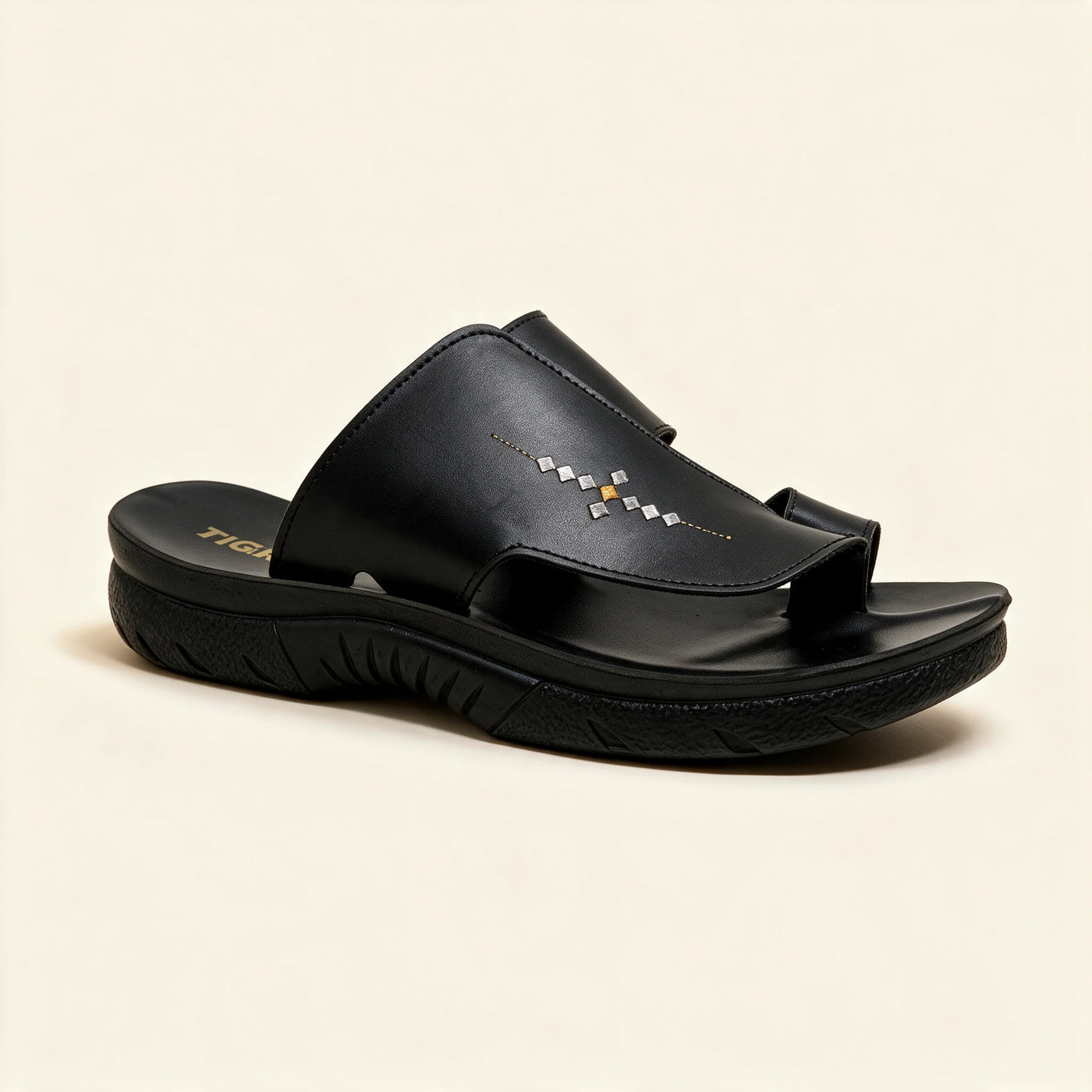 5513 Tatreez — Men's sport slide, Black