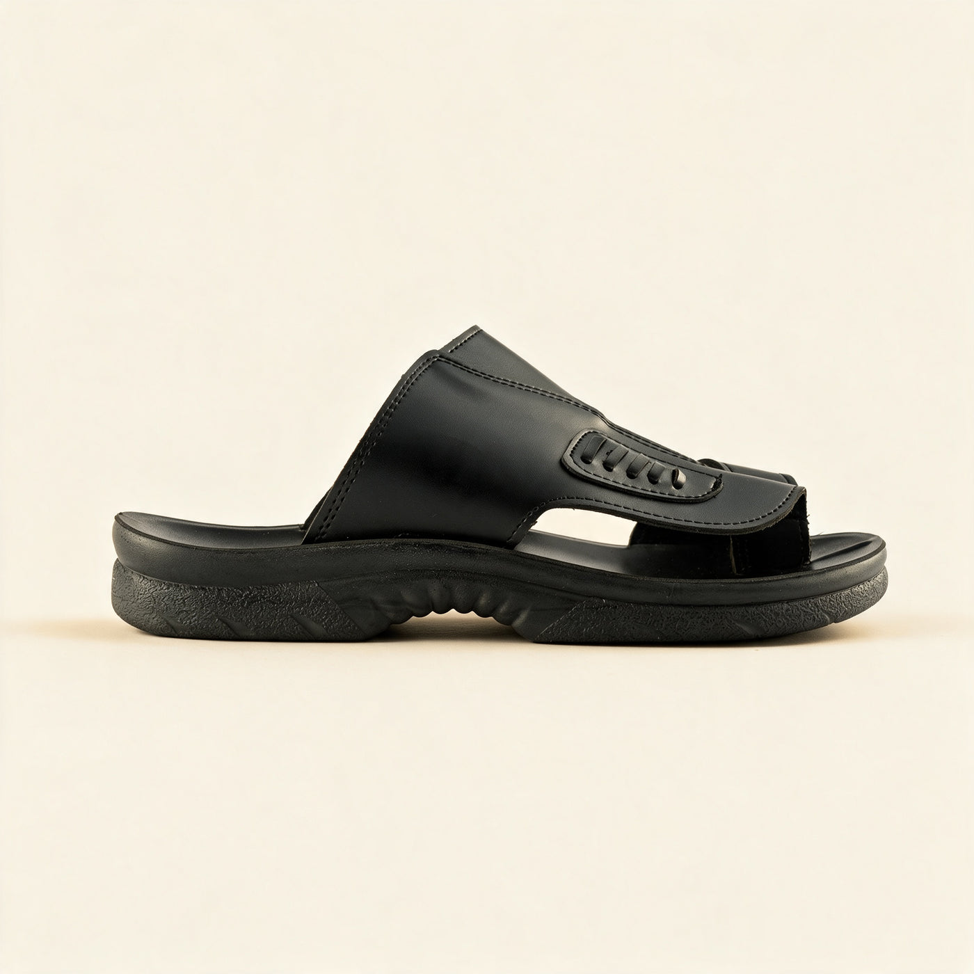 5513 — Men's sport slide, Black &ndash; view 3