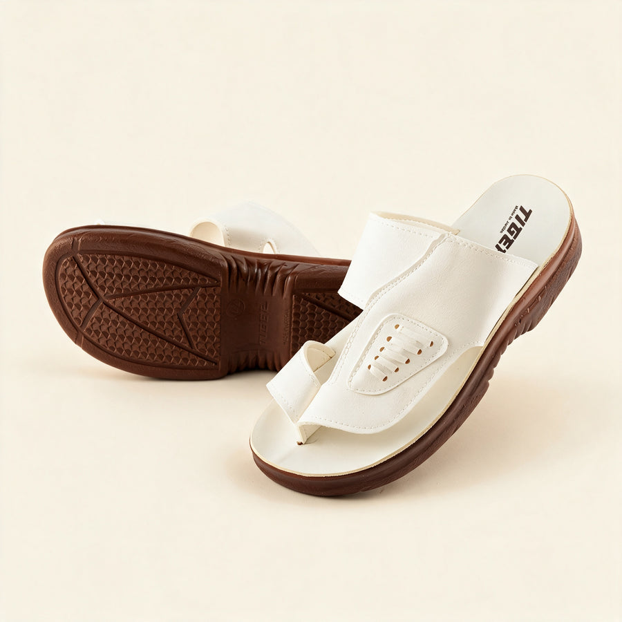 5513 — Men's sport slide, White