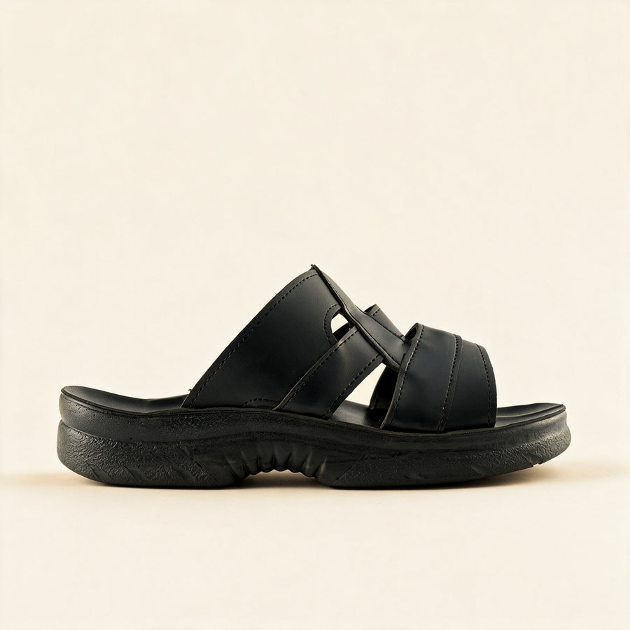 5514 — Men's comfort slide, Black &ndash; view 3