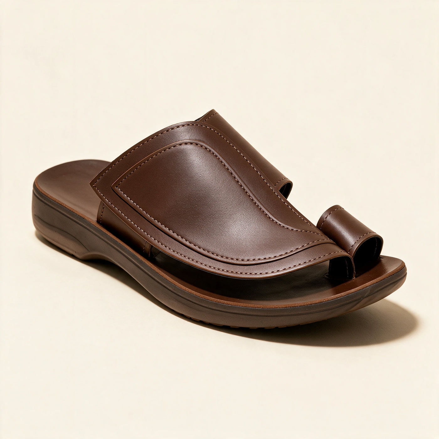 8100 Italian — Men's Arabic sandal, Chocolate