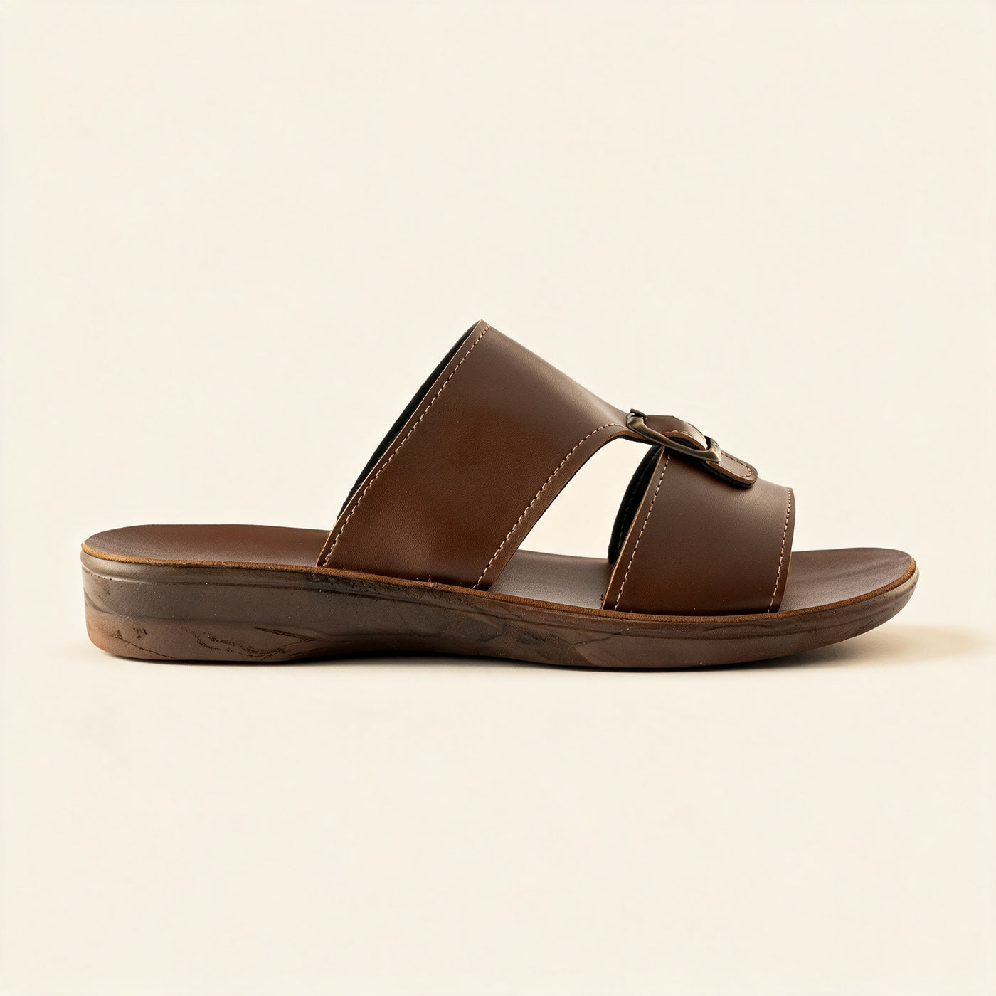 8101 Italian — Men's buckle slide, Chocolate &ndash; view 2