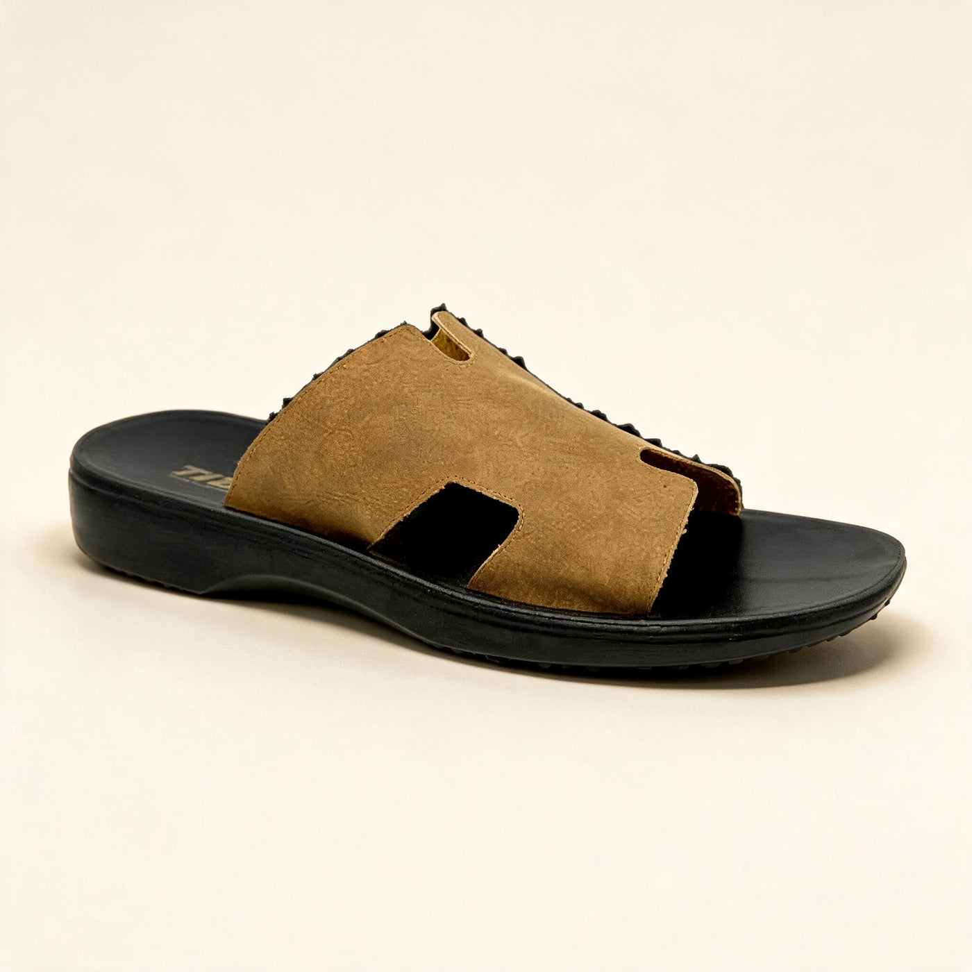 8102 Italian — Men's H-strap slide, Camel