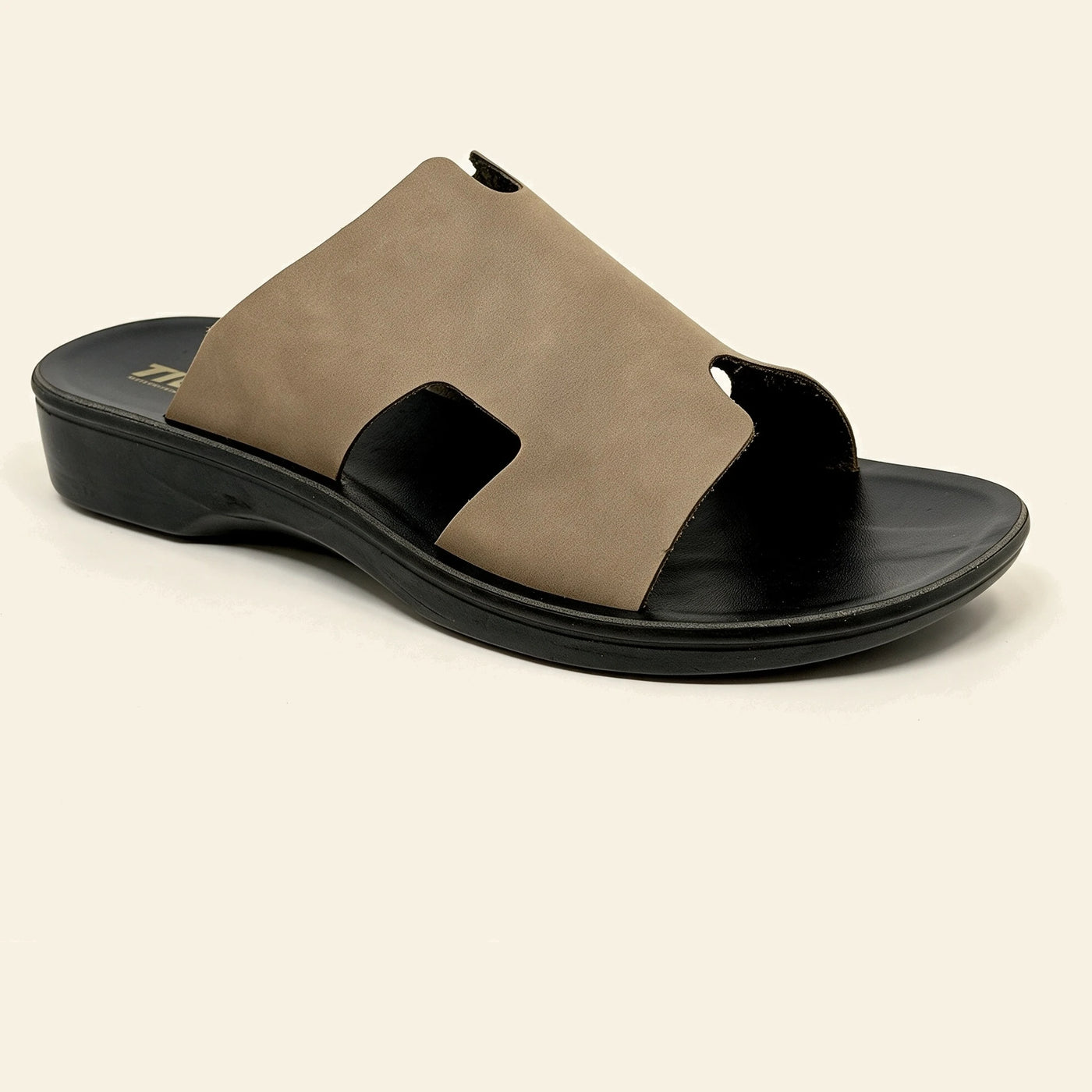 8102 Italian — Men's H-strap slide, Latte