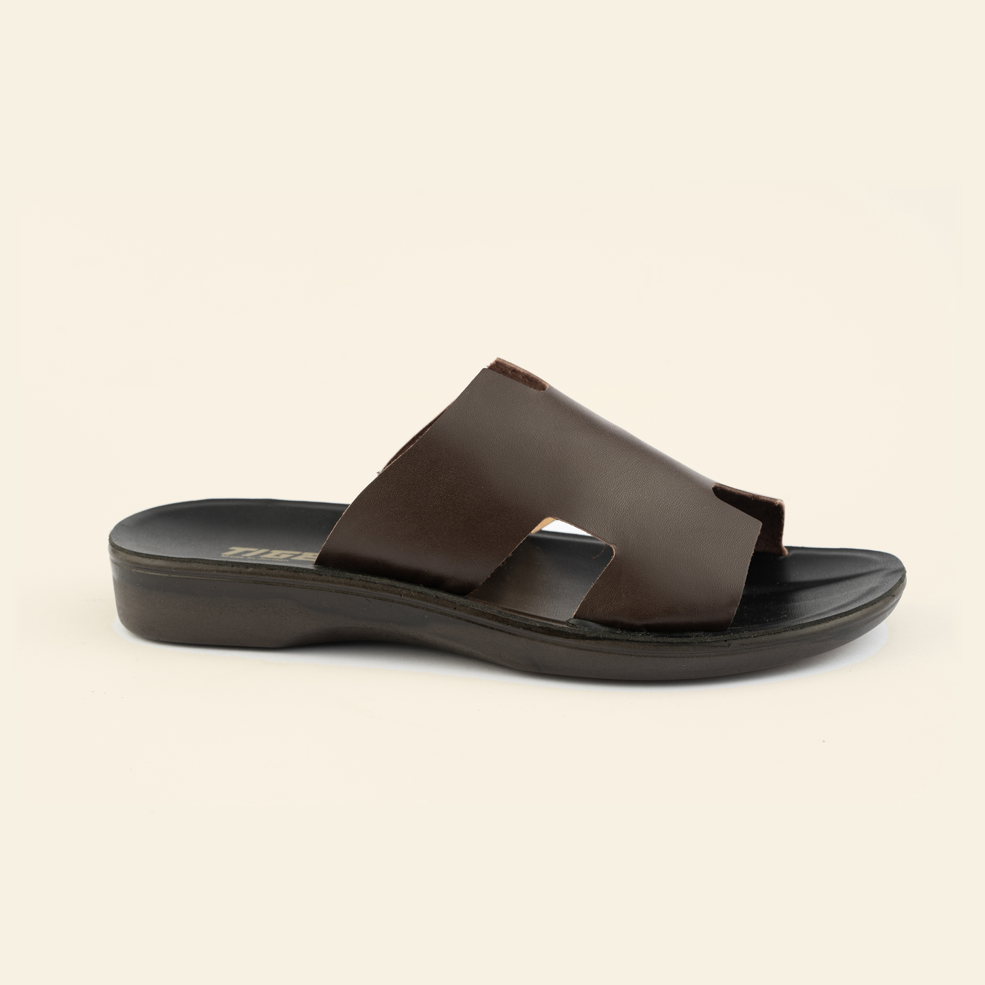 9102 Genuine — Men's H-strap slide, Chocolate