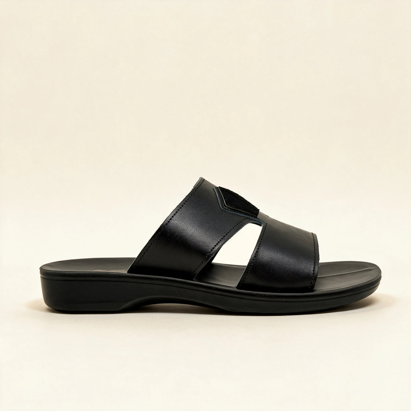 9104 — Men's Shield H-strap slide, Black