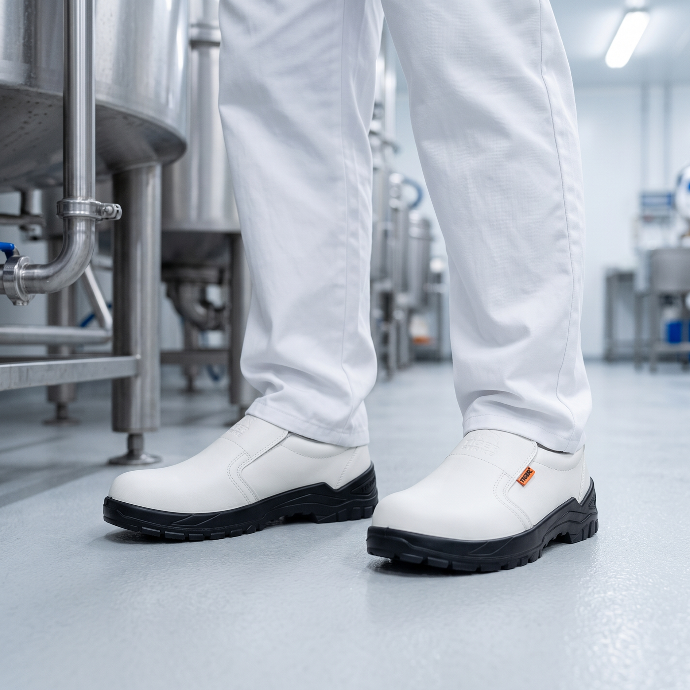 DOLPHINE — Men's safety slip-on, White &ndash; view 2